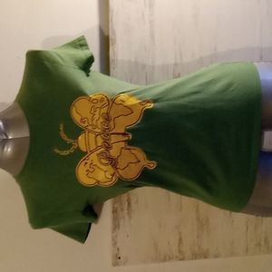 100% Organic Cotton size M Earth Mike peace butterfly